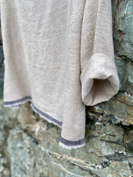 Natural Linen Blend Top