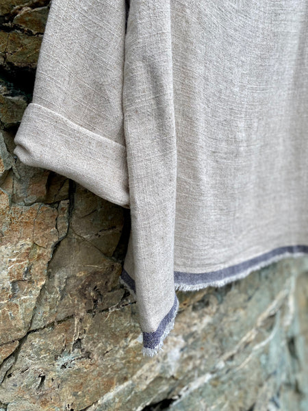 Natural Linen Blend Top