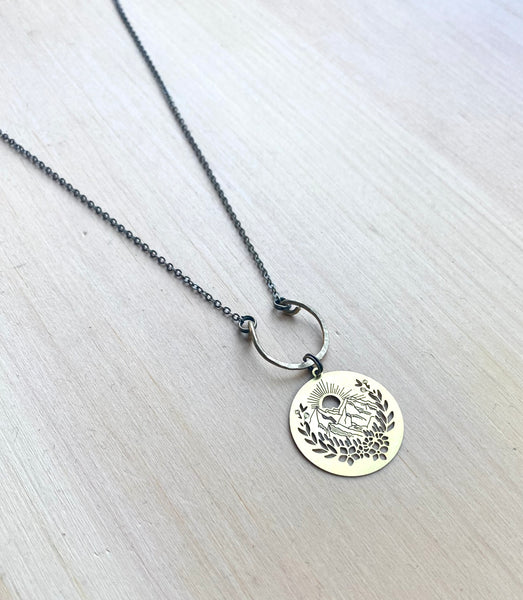 Brass Mountain long necklace