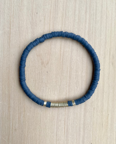 Vinyl & Brass bracelet