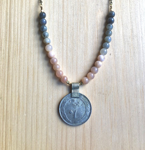 Vintage kuchi coin necklace