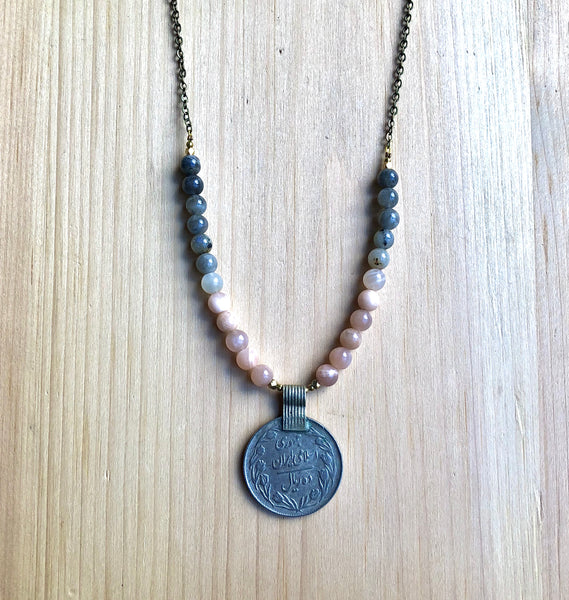 Vintage kuchi coin necklace