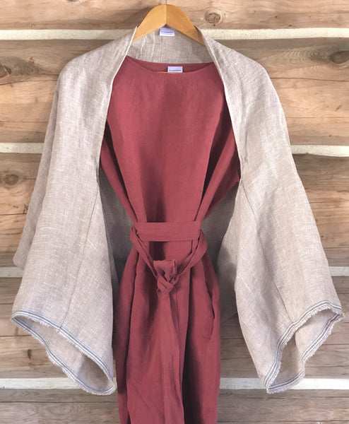 Linen Short Sleeve Dress