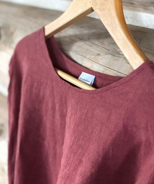 Linen Short Sleeve Dress