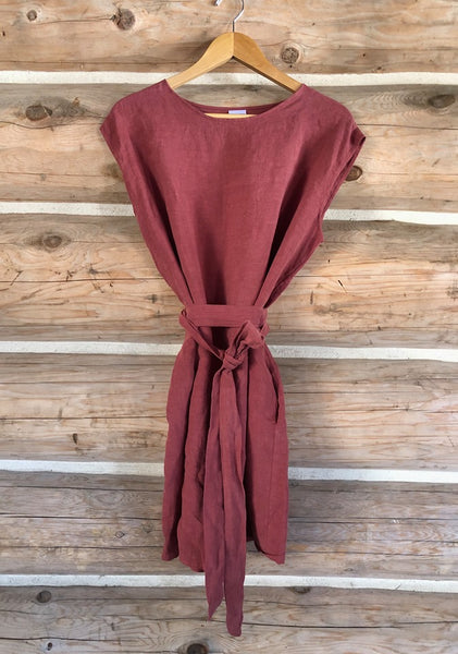 Linen Short Sleeve Dress