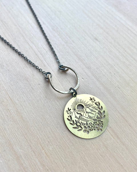 Brass Mountain long necklace